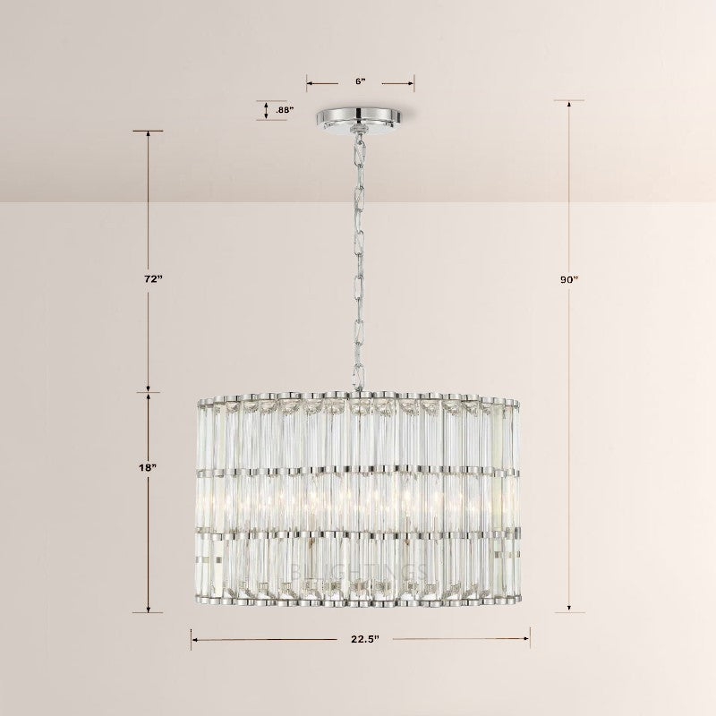 Lubby Langdon for Crystorama Elliot 4/6 Light Chandelier