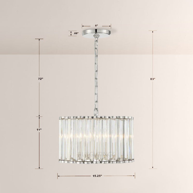 Lubby Langdon for Crystorama Elliot 4/6 Light Chandelier