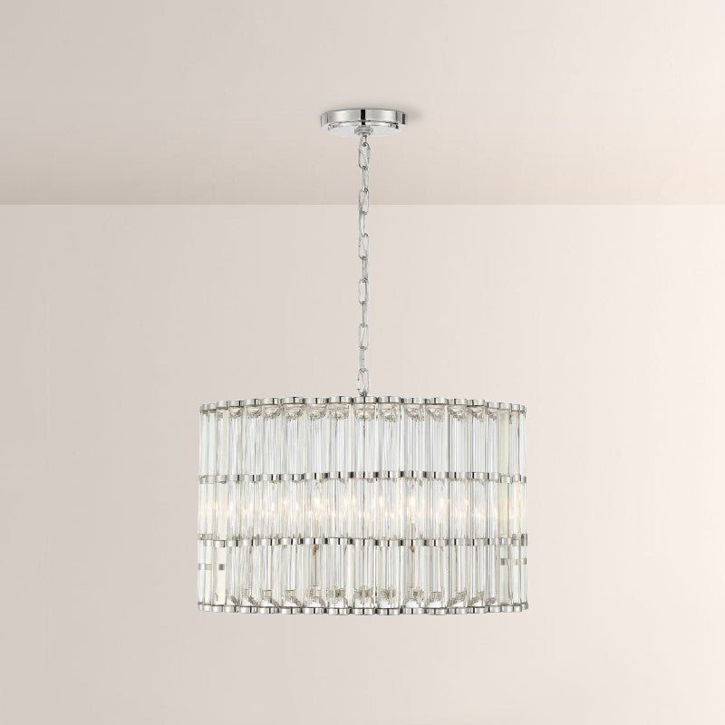 Lubby Langdon for Crystorama Elliot 4/6 Light Chandelier