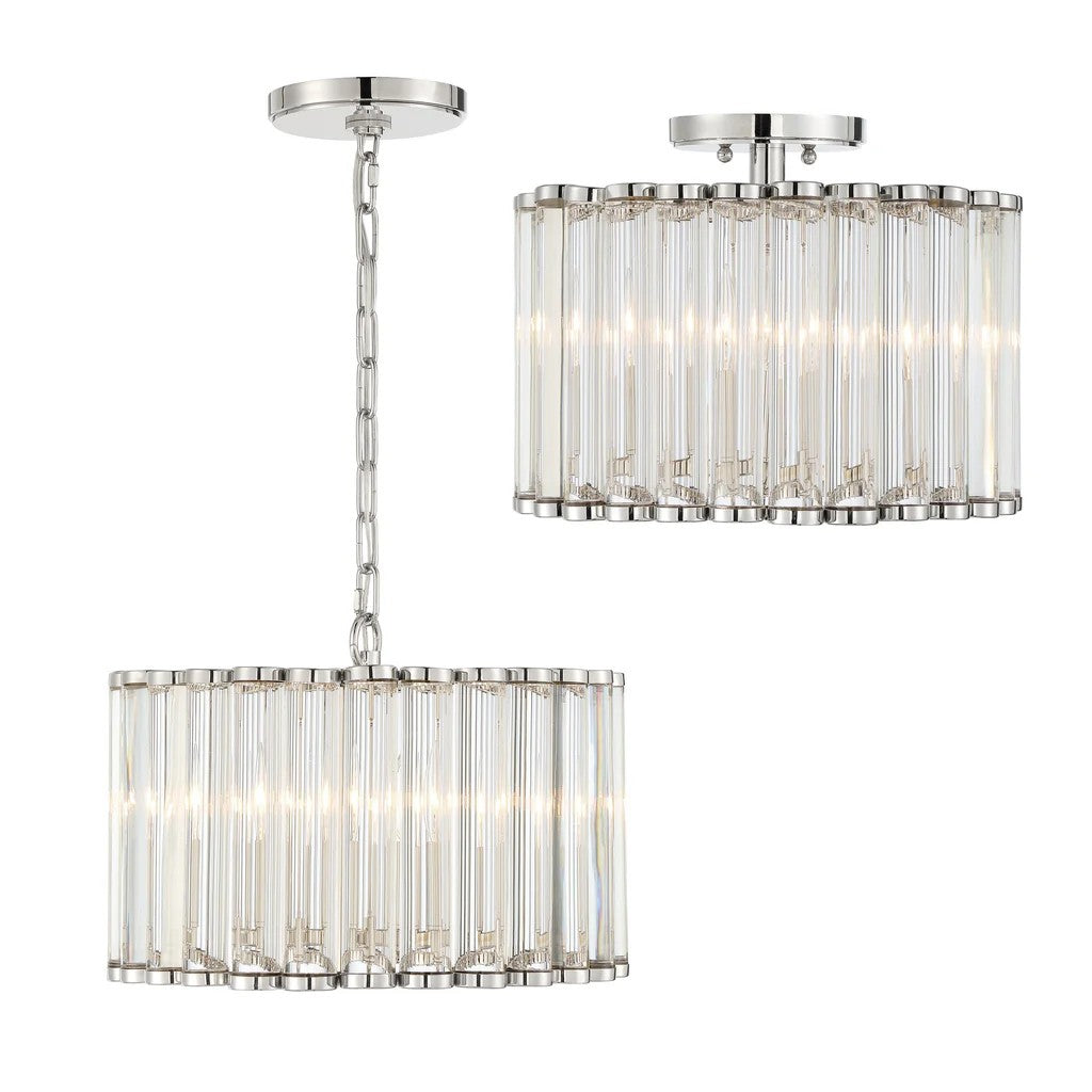 Lubby Langdon for Crystorama Elliot 4/6 Light Chandelier