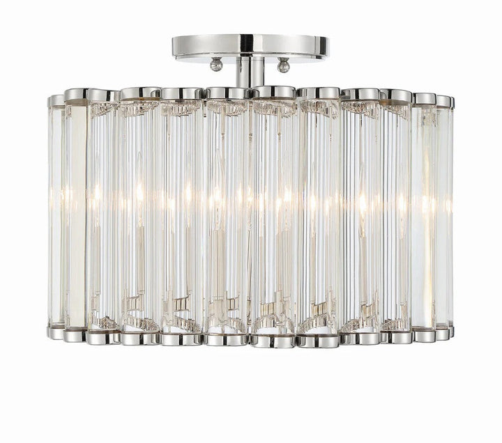 Lubby Langdon for Crystorama Elliot 4 Light Semi Flush Mount