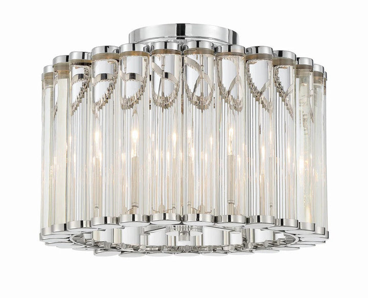 Lubby Langdon for Crystorama Elliot 4 Light Semi Flush Mount