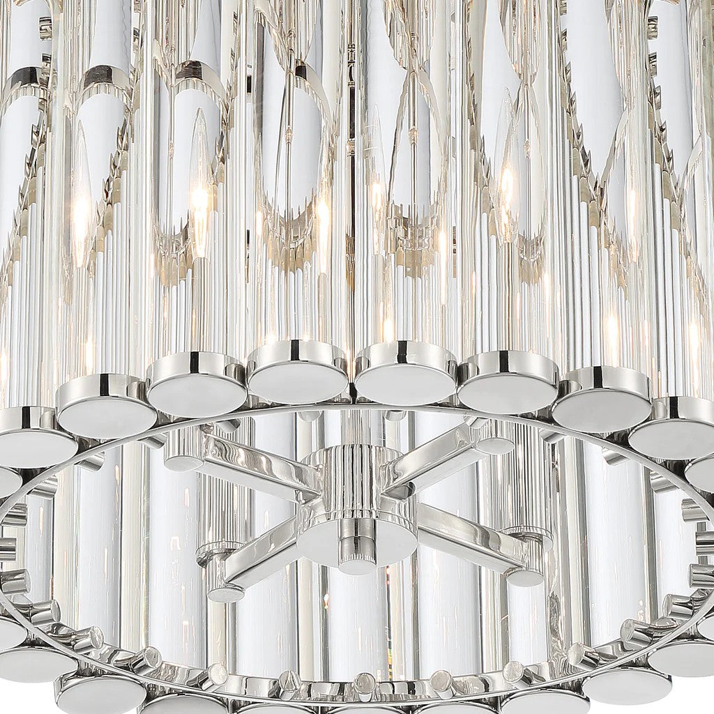 Lubby Langdon for Crystorama Elliot 4 Light Semi Flush Mount