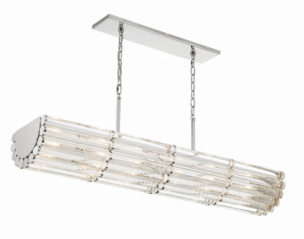 Lubby Langdon for Crystorama Elliot 6 Light Chandelier 48"W