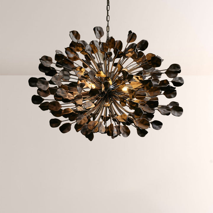 Lunaria Ceramic Leaves Chandelier 42"D