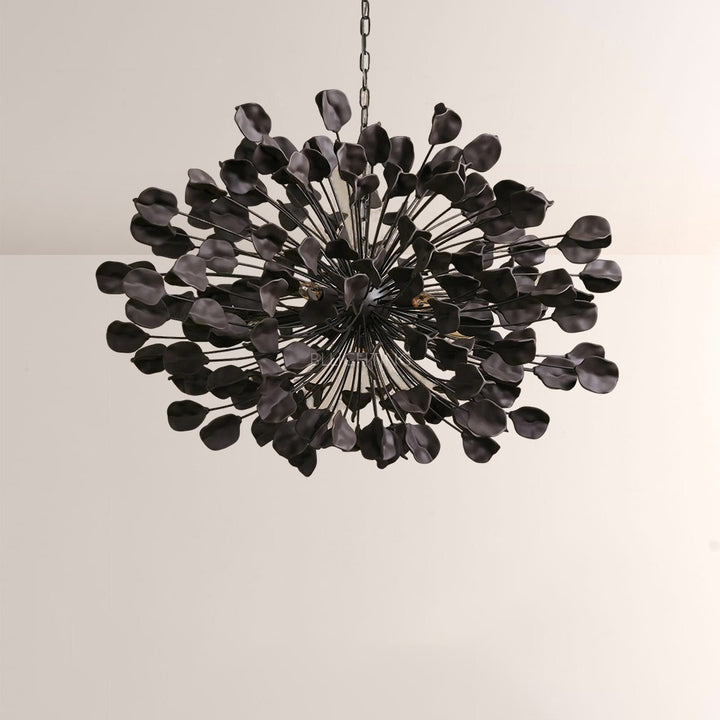 Lunaria Ceramic Leaves Chandelier 42"D