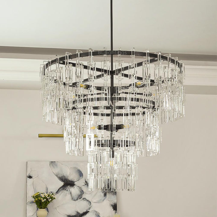 Maggie 3-Tier Round Chandelier 36"