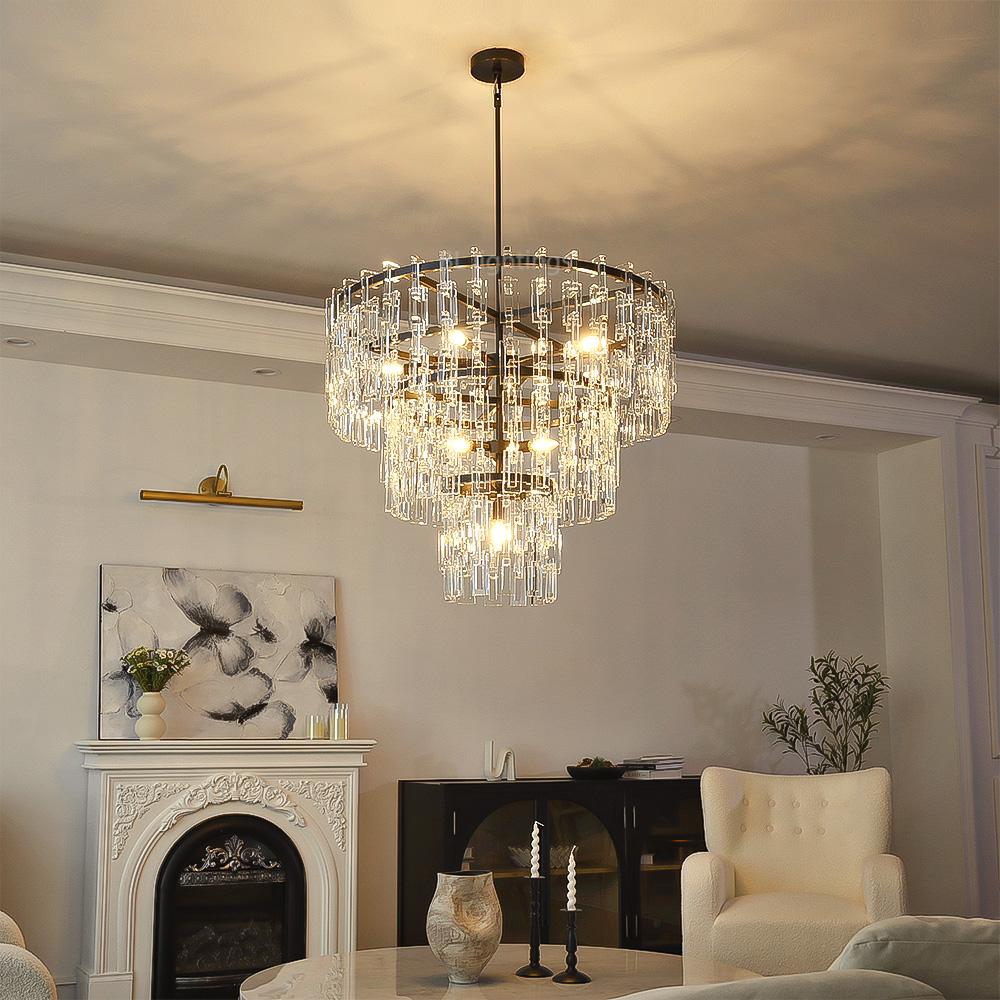Maggie 3-Tier Round Chandelier 36"
