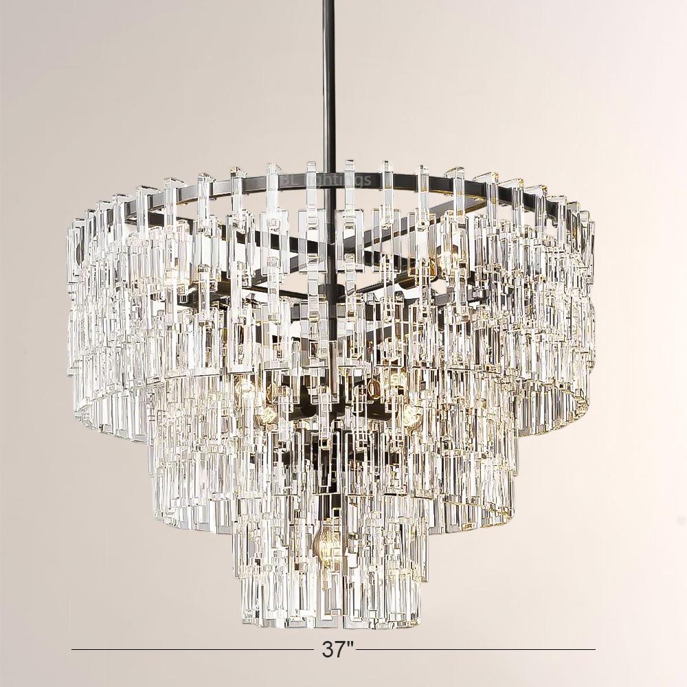 Maggie 3-Tier Round Chandelier 36"