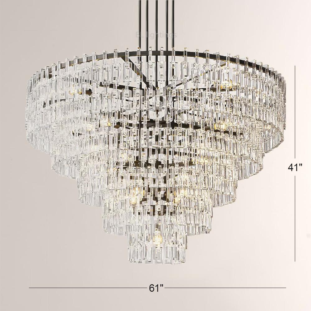 Maggie 5-Tier Round Chandelier 60"