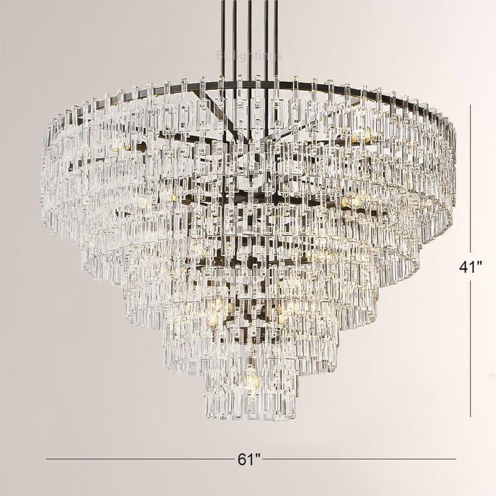 Maggie 5-Tier Round Chandelier 60"