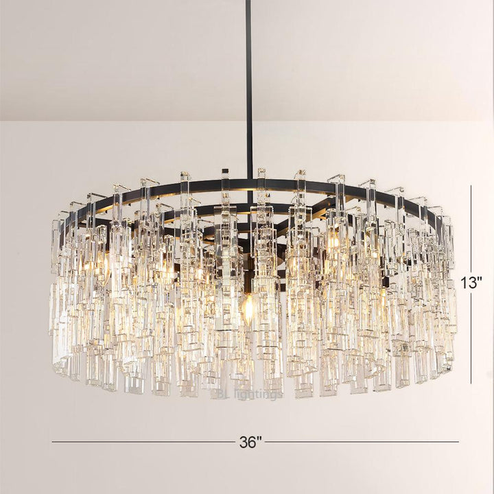 Maggie Crystal Round Chandelier 36"