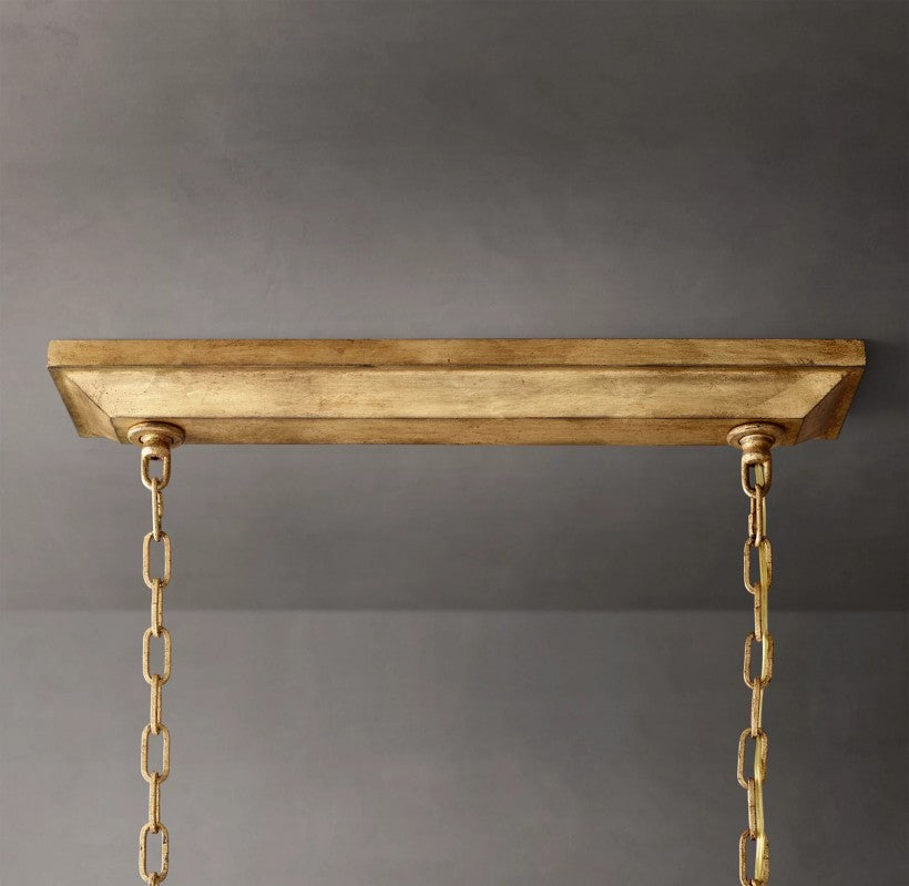 Marcus Openwork Rectangular Chandelier 54"