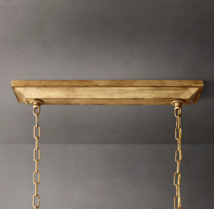 Marcus Openwork Rectangular Chandelier 54"