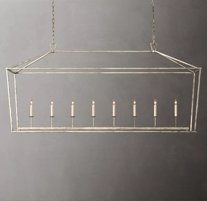 Marcus Openwork Rectangular Chandelier 72"