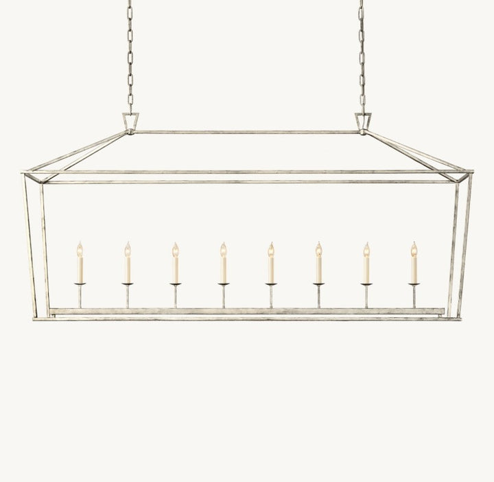 Marcus Openwork Rectangular Chandelier 72"