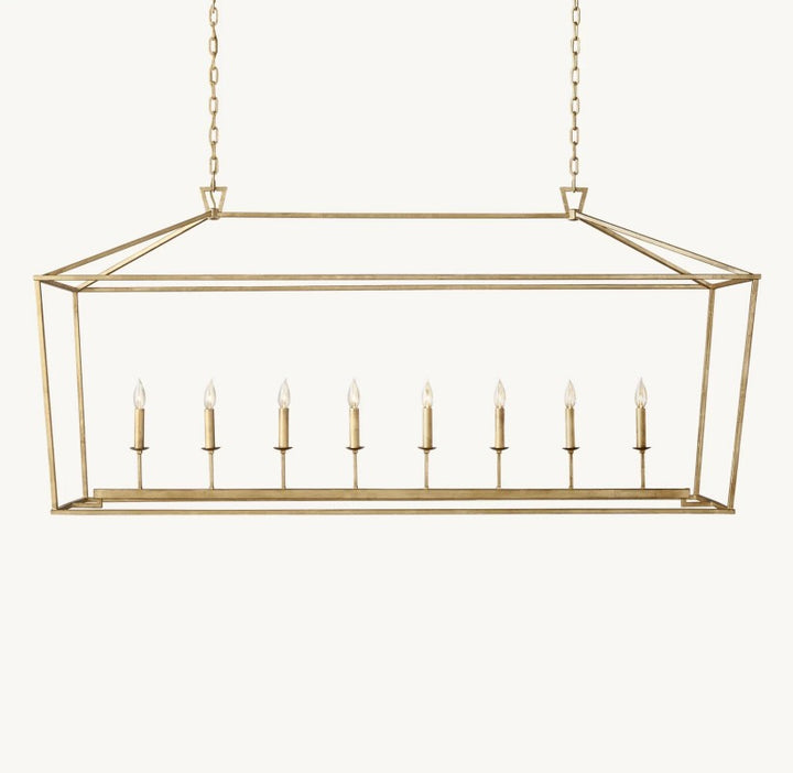 Marcus Openwork Rectangular Chandelier 72"