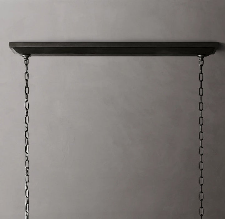 Marcus Openwork Rectangular Chandelier 72"