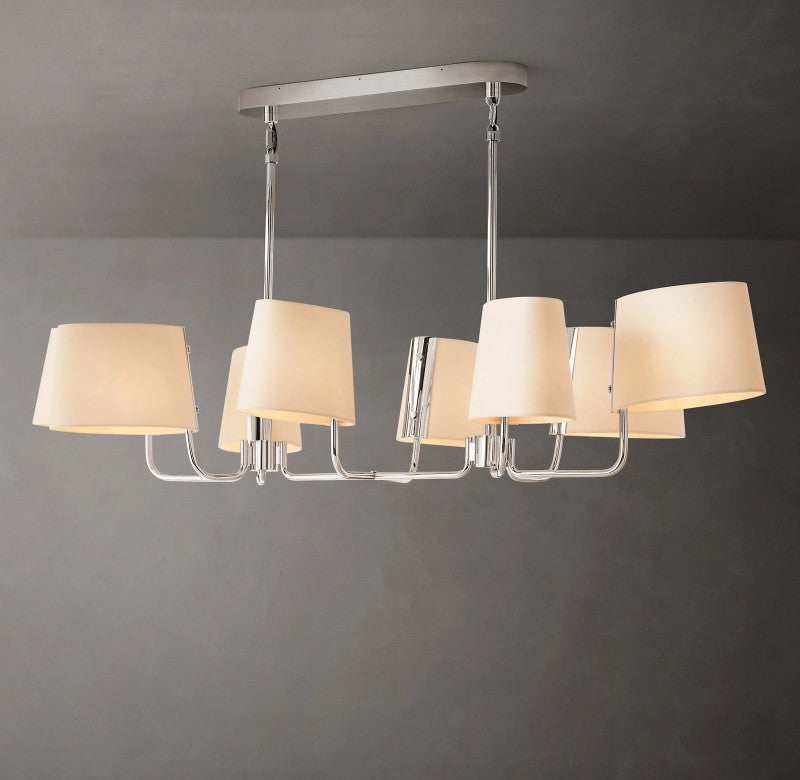 Marina Linear Fabric Chandelier 54"
