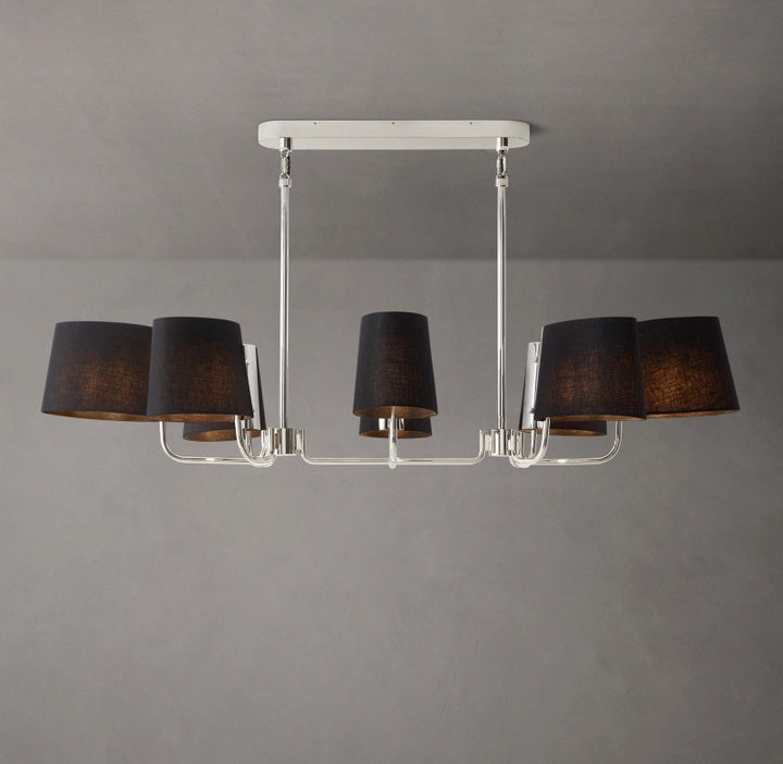 Marina Linear Fabric Chandelier 54"