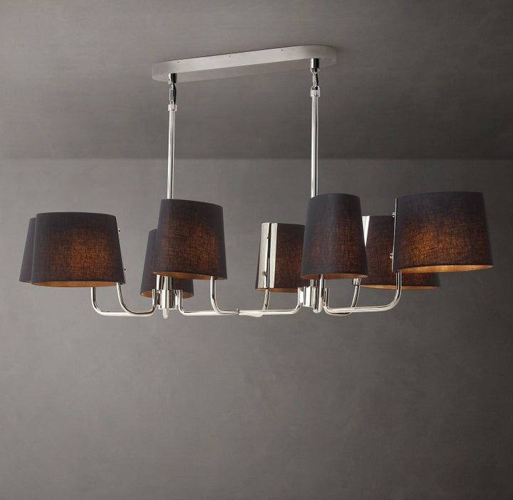 Marina Linear Fabric Chandelier 54"