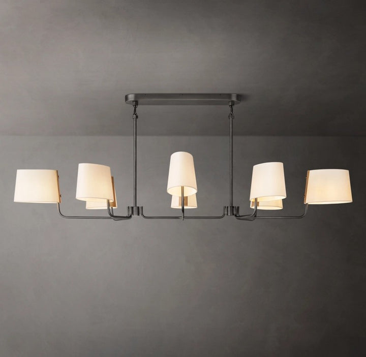 Marina Linear Fabric Chandelier 72"