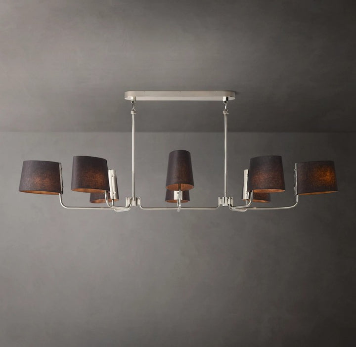 Marina Linear Fabric Chandelier 72"