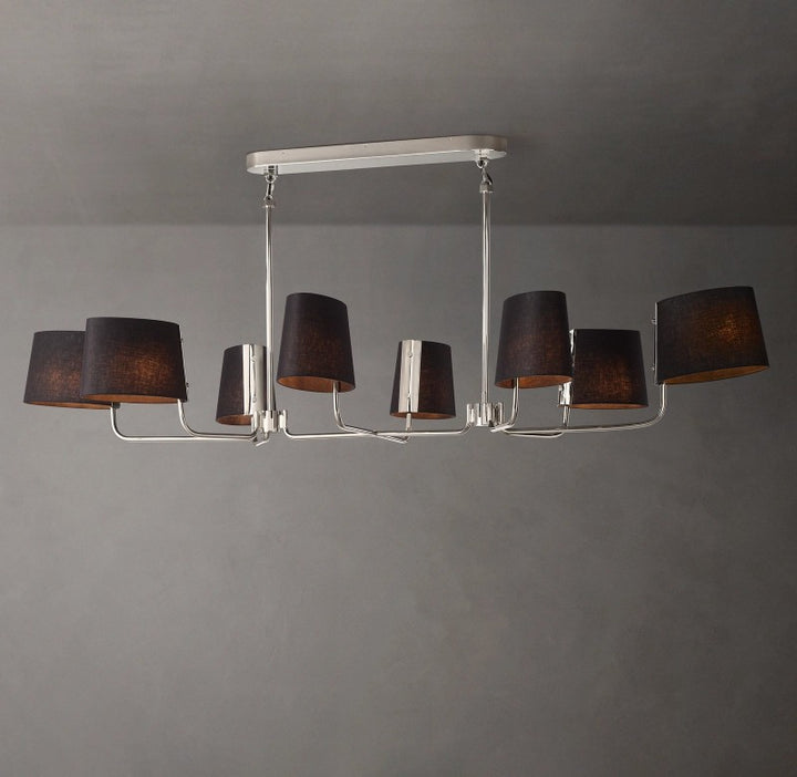 Marina Linear Fabric Chandelier 72"