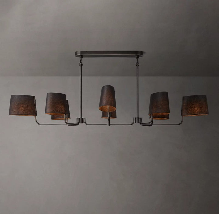 Marina Linear Fabric Chandelier 72"