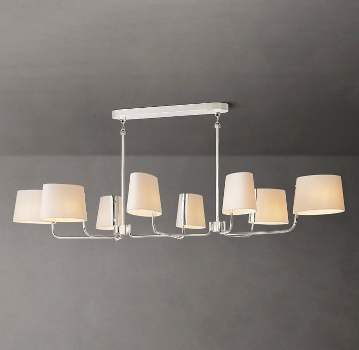 Marina Linear Fabric Chandelier 72"
