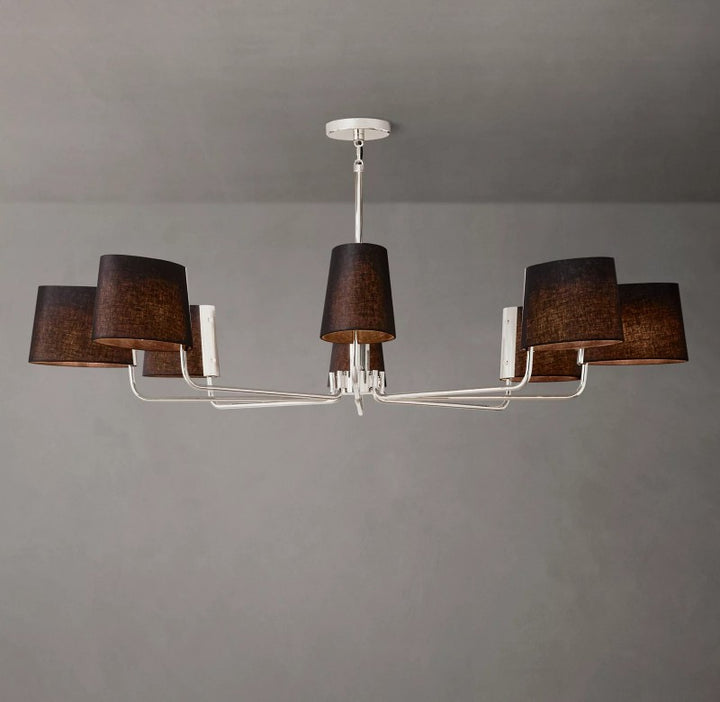 Marina Round Fabric Chandelier 60"
