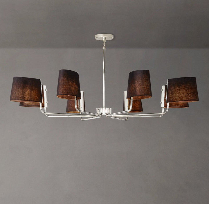 Marina Round Fabric Chandelier 60"