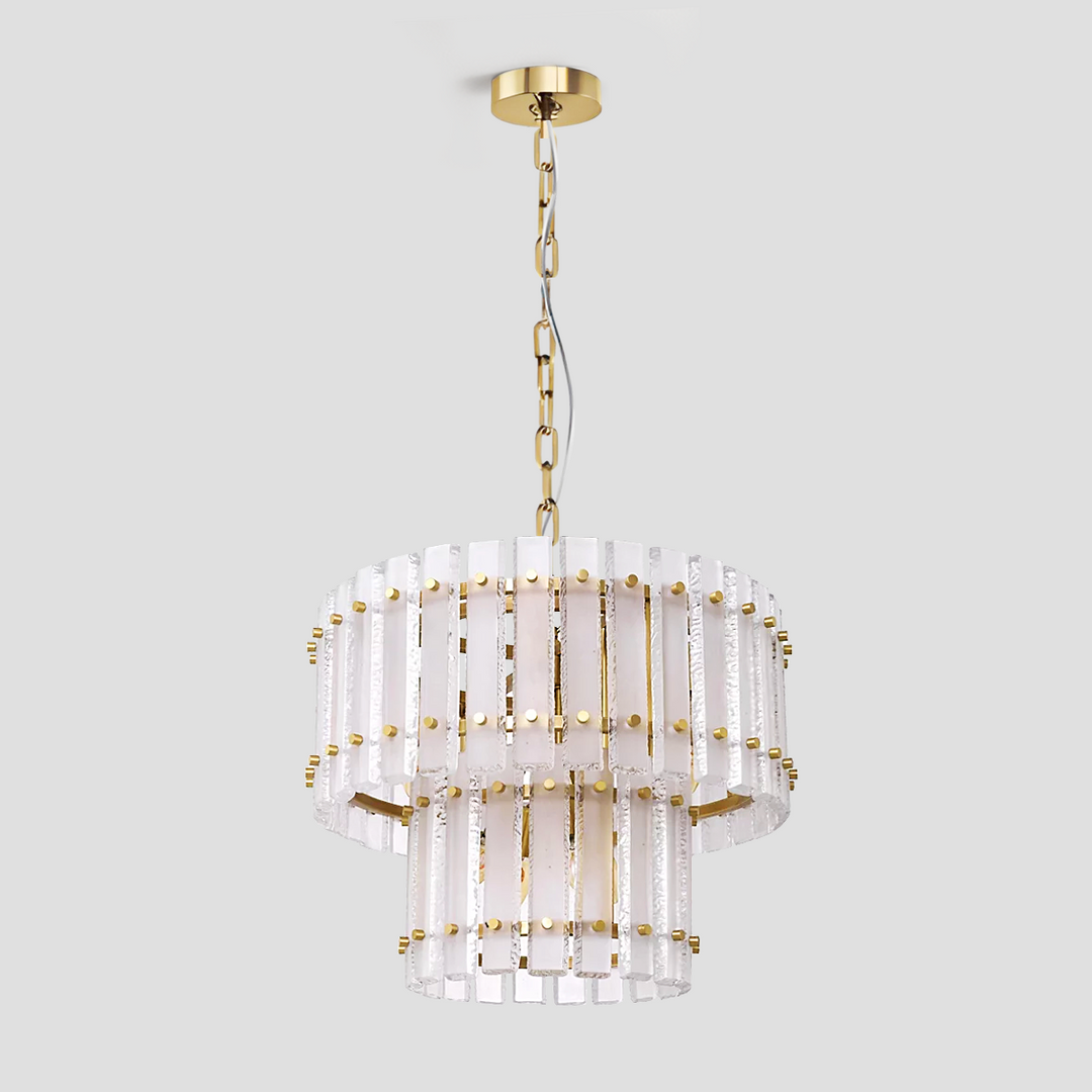 Mervice Classical Round Glass Chandelier