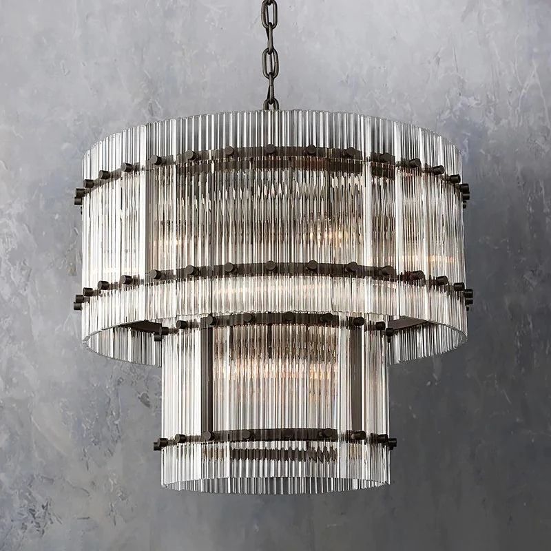 Mervin 2-Tier Round Chandelier 22"