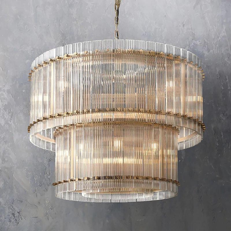 Mervin 2-Tier Round Chandelier 37"