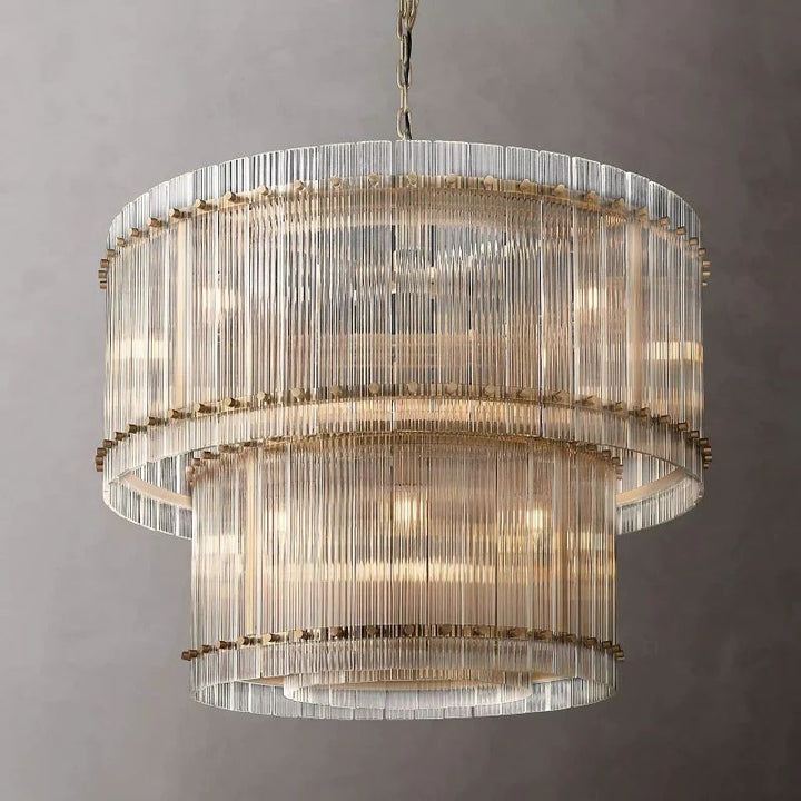 Mervin 2-Tier Round Chandelier 37"