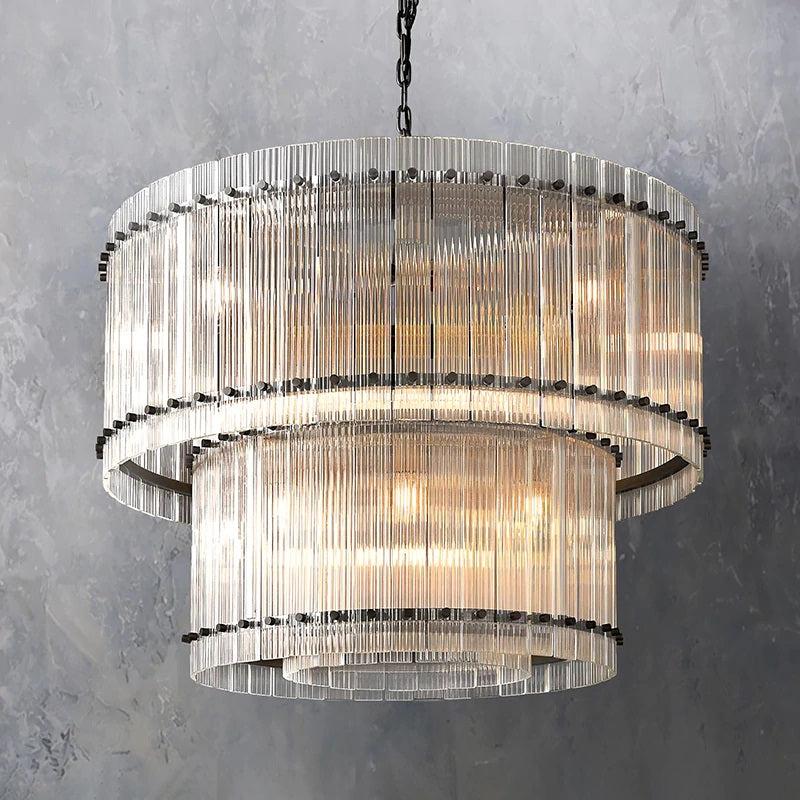 Mervin 2-Tier Round Chandelier 37"