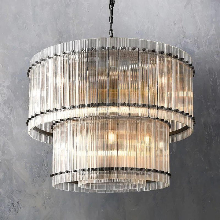 Mervin 2-Tier Round Chandelier 37"