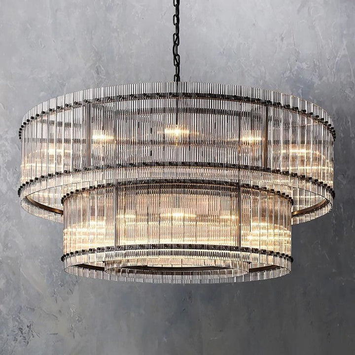 Mervin 2-Tier Round Chandelier 60"