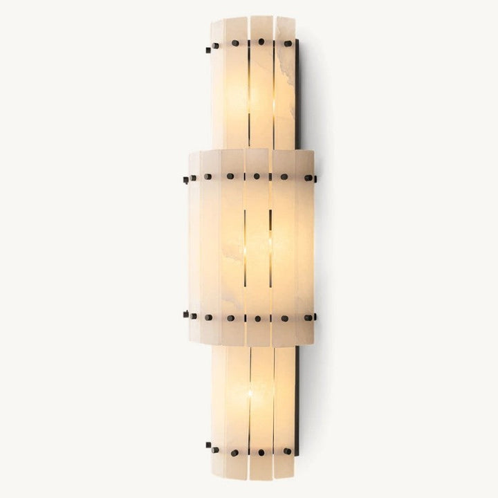 Mervin Alabaster Grand Round Sconce