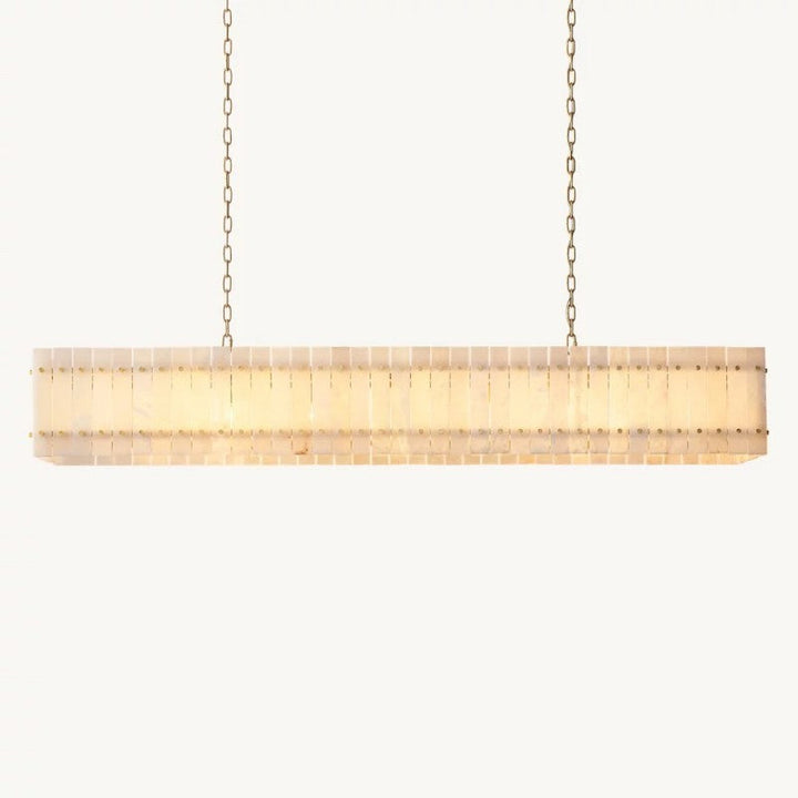 Mervin Alabaster Linear Chandelier 72"