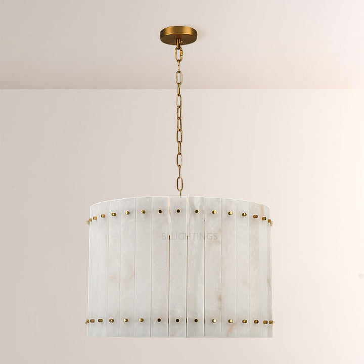 Mervin Alabaster Round Chandelier 22"