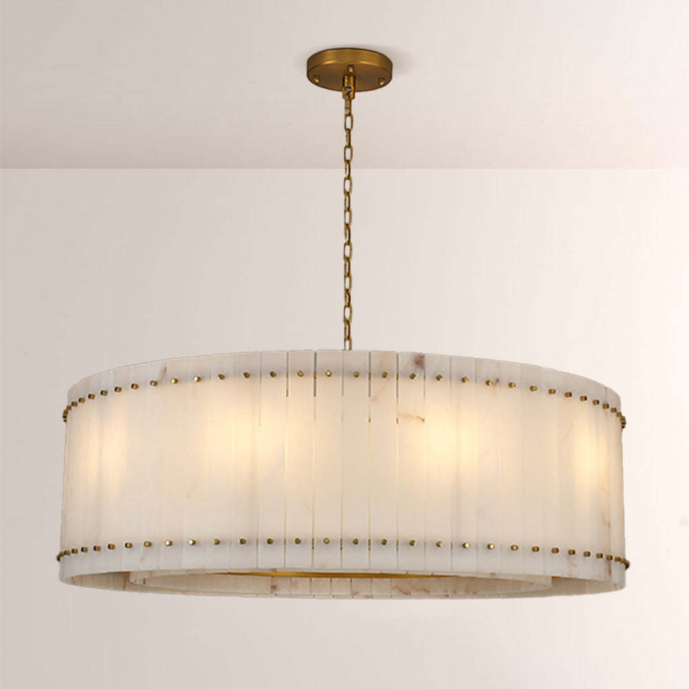 Mervin Alabaster Round Chandelier 48"