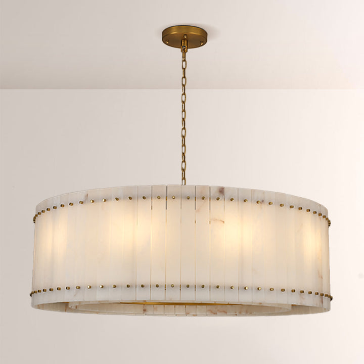 Mervin Alabaster Round Chandelier 48"