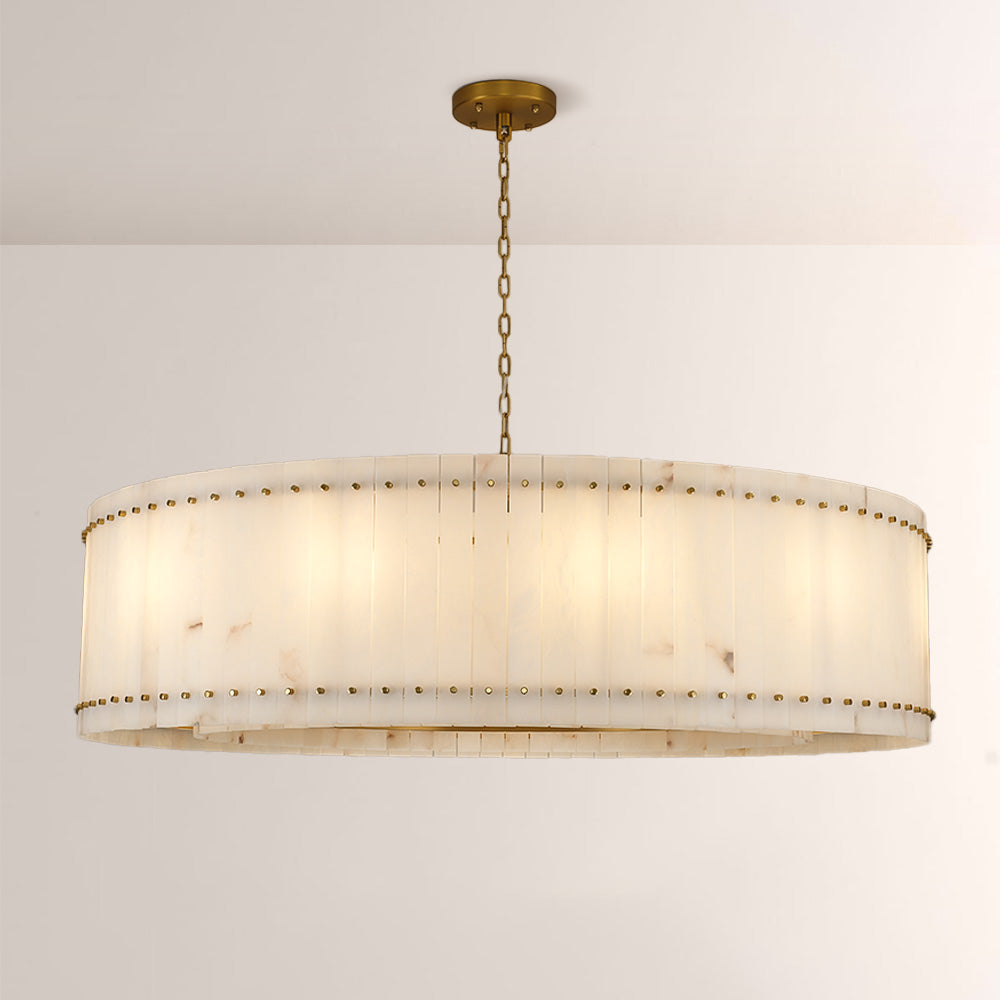 Mervin Alabaster Round Chandelier 60"