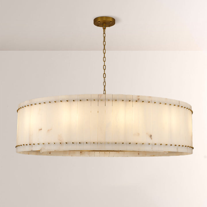 Mervin Alabaster Round Chandelier 60"