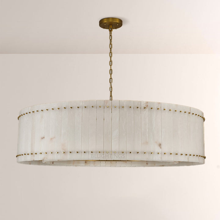 Mervin Alabaster Round Chandelier 60"