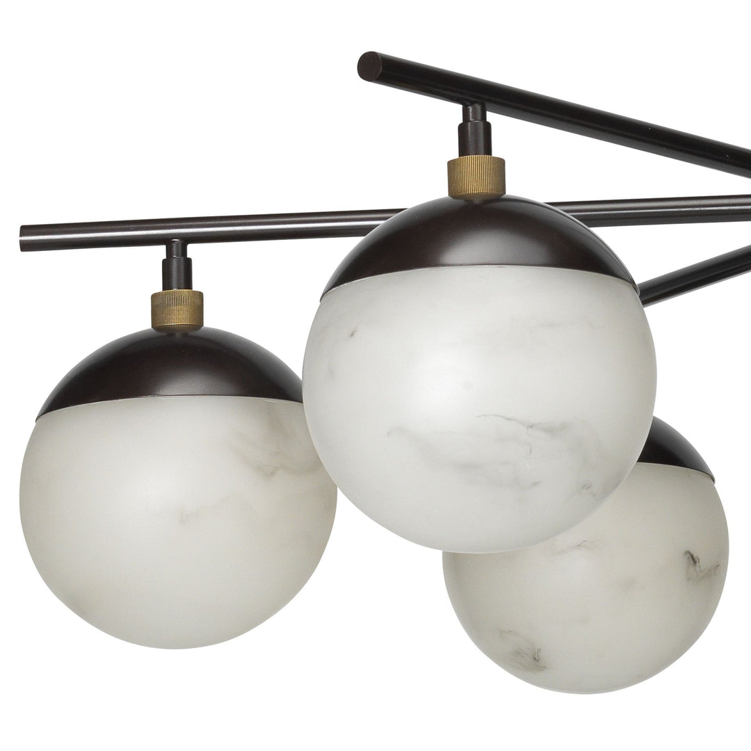 Metro Alabaster 6 Light Chandelier