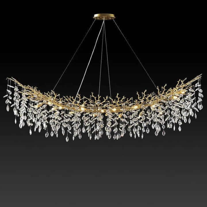 Modern Crystal Tree Branch Chandelier