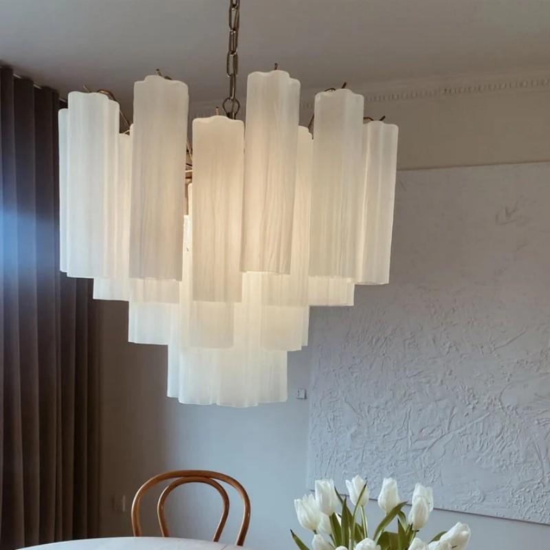 Murino Tube Chandelier  – Matte white